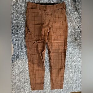 Maurices Brown Grid Pattern Pants